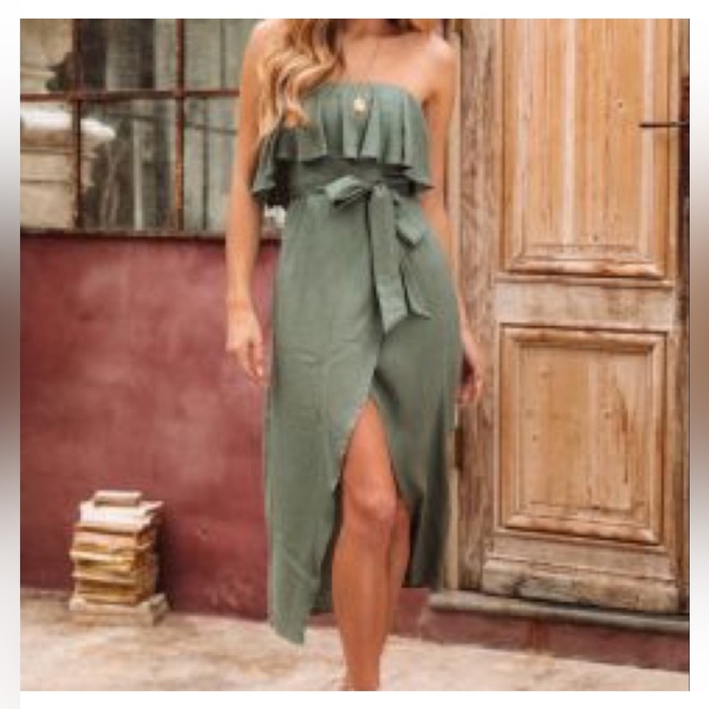 Designer here comes the sun midi dress